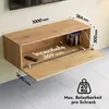 doporro TV Lowboard hängend Fernsehschrank Wohnzimmer | Produktbild-Vorschau 4