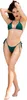Chilirose - Cr 4449 Set Bikini Verde S/M Anteprima dell’immagine prodotto 5