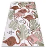 Teppich FUN Flami für Kinder, Flamingos creme Mehrfarben Produktbild-Vorschau 1