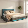 ProximaX Polsterbett 140x200 mit USB und Typ C, Doppelbett Produktbild-Vorschau 4