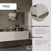 TIGO 1D2S Waschbeckenunterschrank Kaschmir 140 cm 2 Produktbild-Vorschau 7