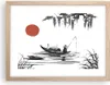 Gerahmtes Poster - Rahmen in heller Eiche - China Angler Produktbild-Vorschau 1
