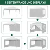 FCH Faltpavillon 3 x 3m Pop Up Pavillon Faltbar Wasserdicht Produktbild-Vorschau 3