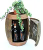 DanDiBo Stojan na víno Drevený sud na víno Brown 44 cm Náhľad obrázku produktu 8