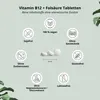 nutri+ Vitamin B12 + Folsäure Tabletten - 365 hochdosierte Produktbild-Vorschau 3