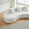 Bouclé Ecksofa, 3-Sitzer, geschwungene Form, Produktbild-Vorschau 3