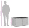 vidaXL Záhradná skrinka hnedá 110x55x60,5 cm polyratan Náhľad obrázku produktu 7