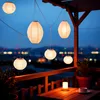 Lanterna solare a LED rotonda da 12 cm in nylon - Set da 4 Anteprima dell’immagine prodotto 8