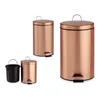 Berilo Treteimer - kupferfarben - 12 l - 40 cm - Metall Produktbild-Vorschau 2