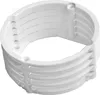 A white plastic ring with horizontal grooves and vertical supports. Anteprima dell’immagine prodotto