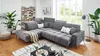 Ecksofa - 317 x 234 cm - Dunkelgrau - Cord - elektr. Produktbild-Vorschau 3