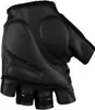 A black fingerless glove is shown against a white background. Produktbild-Vorschau