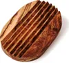 Seifenablage oval geriffelt aus Olivenholz Produktbild-Vorschau 3