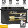 BSA Autobatterie 77Ah 12V Batterie 750AEN +30% Produktbild-Vorschau 3