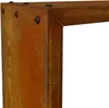 A close-up view of a corner of a rusted metal frame, likely part of a garden border or raised bed. Produktbild-Vorschau