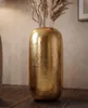 WOHNLING Vase de sol en aluminium 75 cm doré, grand vase Voir les images du produit 4