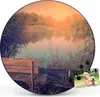Design Stahlmagnettafel Schwarz Rund 47cm Bank Am See Produktbild-Vorschau 7