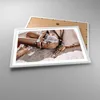 Gerahmtes Poster - Weißer Rahmen - Sand Frau Schmuck - Produktbild-Vorschau 3