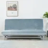 Elastischer Velours-Bezug für Schlafsofa / Couch 190–210 cm Produktbild-Vorschau 2