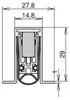 Athmer Bodentürdichtung Schall-Ex L-15/30 OS (Auslösung: Produktbild-Vorschau 4