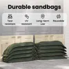vidaXL Worki z piaskiem 10 szt. ciemnozielone 100 x 25 cm Podgląd zdjęcia produktu 5