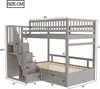 Sweiko Lit superposé en bois massif 90x200 cm, Avec Voir les images du produit 10