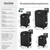 tectake® Mila 4dílná sada tvrdých kufříků z odolného plastu Náhled obrázku produktu 13