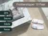 10er Set Frottierslipper offen, Universalgröße, weiß Produktbild-Vorschau 2