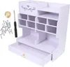 OKWISH Držák na tužky s více přihrádkami, úložná box na Náhled obrázku produktu 4