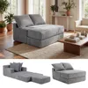 COSTWAY – rozkładana sofa 2 w 1, sofa podłogowa z polaru w Podgląd zdjęcia produktu 1