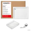 Schulte Duschwanne 80x75 cm, Weiß, Modell Cala - Produktbild-Vorschau 1