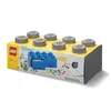 LEGO úložný box 8 s šuplíky - tmavě šedá Náhled obrázku produktu 3