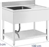 Expondo Royal Catering Dřez - 1 vana - nerezová ocel - 100 Náhled obrázku produktu 7