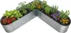 Relaxdays Hochbeet, L-Form, verzinktes Metall, HxBxT: 43 x Produktbild-Vorschau 1