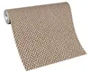 A roll of wallpaper with a woven texture pattern is shown on a white background. Produktbild-Vorschau