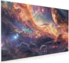 Küchenrückwand Spritzschutz Glas mit Motiv Galaxie Fantasy Produktbild-Vorschau 1