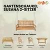 2-Sitzer Gartenschaukel Susana, hängende Bank 120 cm, Produktbild-Vorschau 7