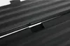 A close-up view of a black corrugated plastic storage box with a transparent lid. Voir les images du produit