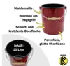 KARL KRÜGER cestino con coperchio smaltato 10l rosso Anteprima dell’immagine prodotto 8