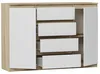 Komoda 140 cm zásuvky dveře skříňka FRAMIRE R-140-S4 mix Náhled obrázku produktu 8