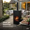 ASH - Forno - 2 en 1 - Four à pizza / Cheminée d'extérieur Voir les images du produit 1