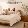 FLEXISPOT Massivholzbett 160x200 cm aus Gummibaumholz, Produktbild-Vorschau 14