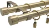 LOFT 240 cm Doppelte Gardinenstange 19 mm aus Metall mit Produktbild-Vorschau 1