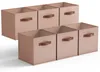 Set van 6 opvouwbare opbergboxen met handgreep, in Productafbeelding-voorbeeld 1