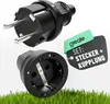 ABSINA Schutzkontakt Stecker & Kupplung - Gummi Produktbild-Vorschau 1