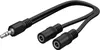 Goobay 50464 Adaptateur de câble audio en Y 3,5 mm, 1x mâle Voir les images du produit 1