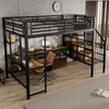 Letto a soppalco 120x200 cm, nero antracite, in ferro, con Anteprima dell’immagine prodotto 7