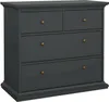 Commode - Gris 48,50 x 96,20 x 86,90 cm (h) Voir les images du produit 1