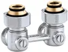 Caleffi Bloc de robinet bitube 3011 forme équerre, 3/4" Voir les images du produit 1