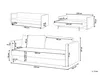 BELIANI 3-Sitzer Sofa Senfgelb Samtbezug mit Schlaffunktion Produktbild-Vorschau 3